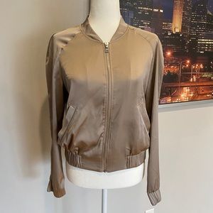 Express - Rose Gold Silk Bomber